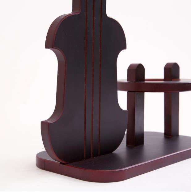 Porte Bouteille et Verre en Bois
